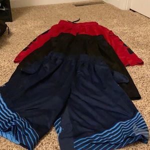 Boys basketball shorts. 3 pack